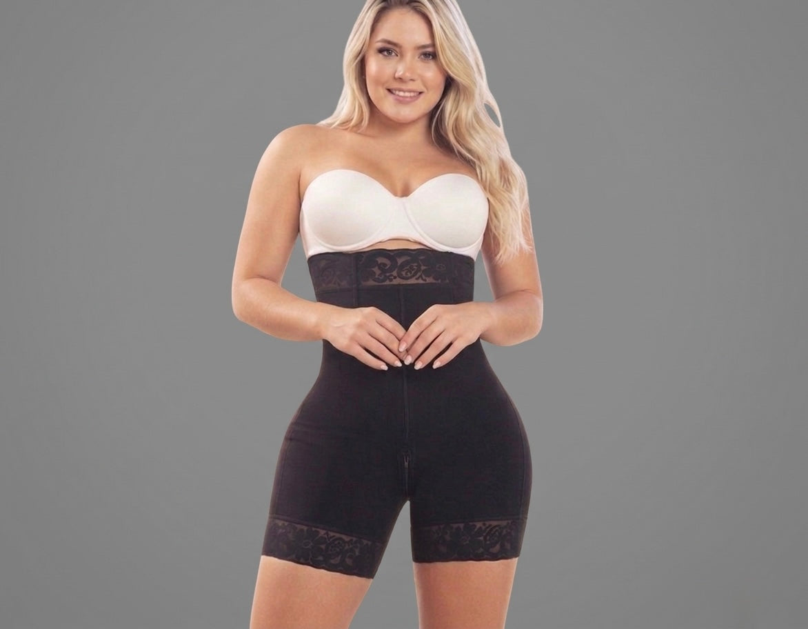 Short moldeador media pierna push up