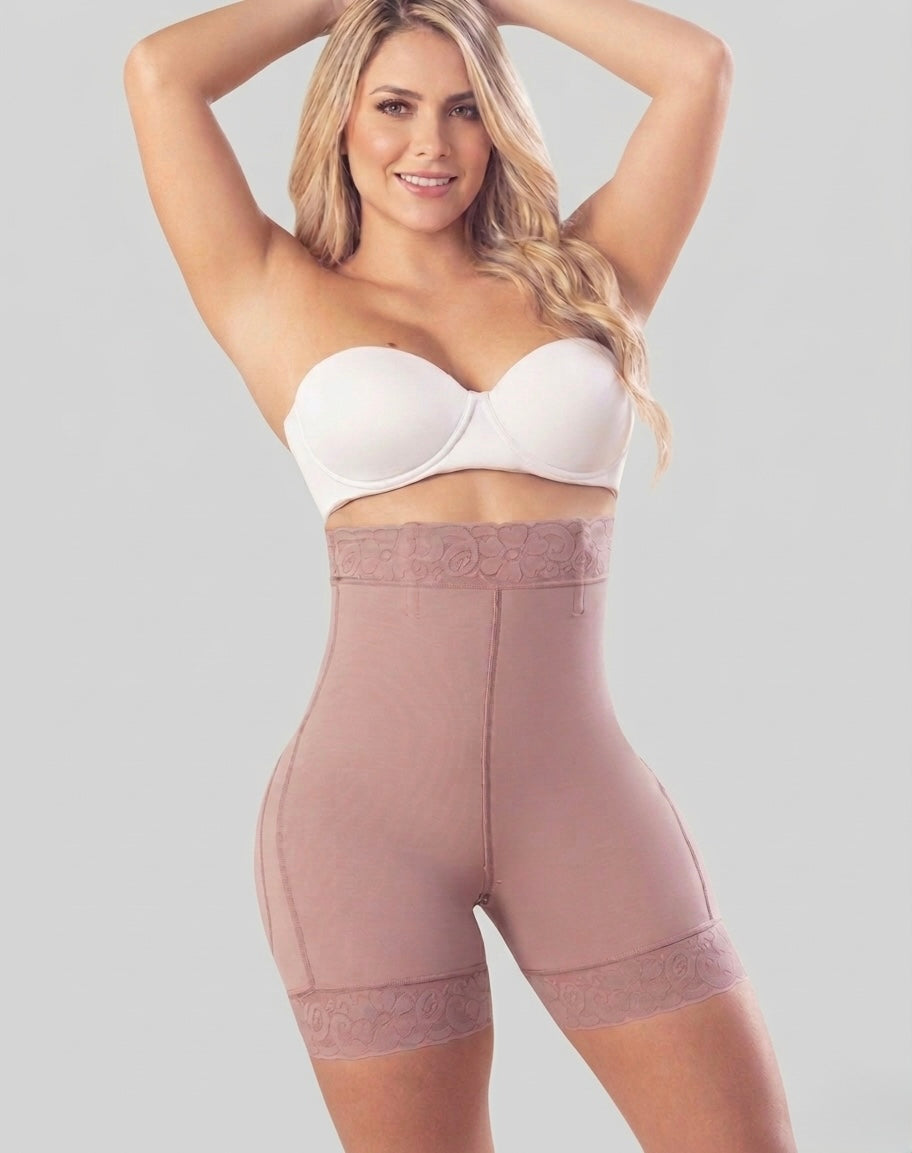 Short moldeador media pierna push up