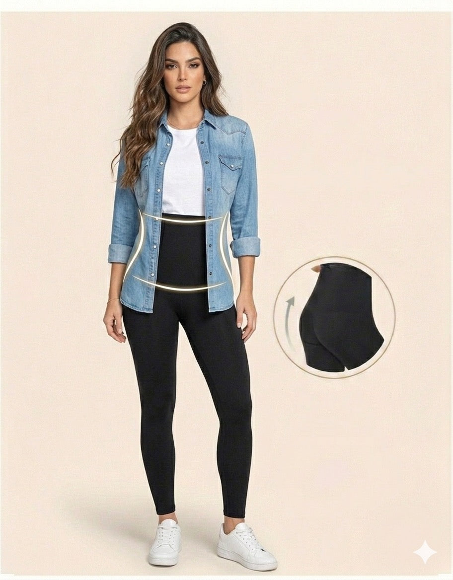 Leggins con faja levanta glúteos